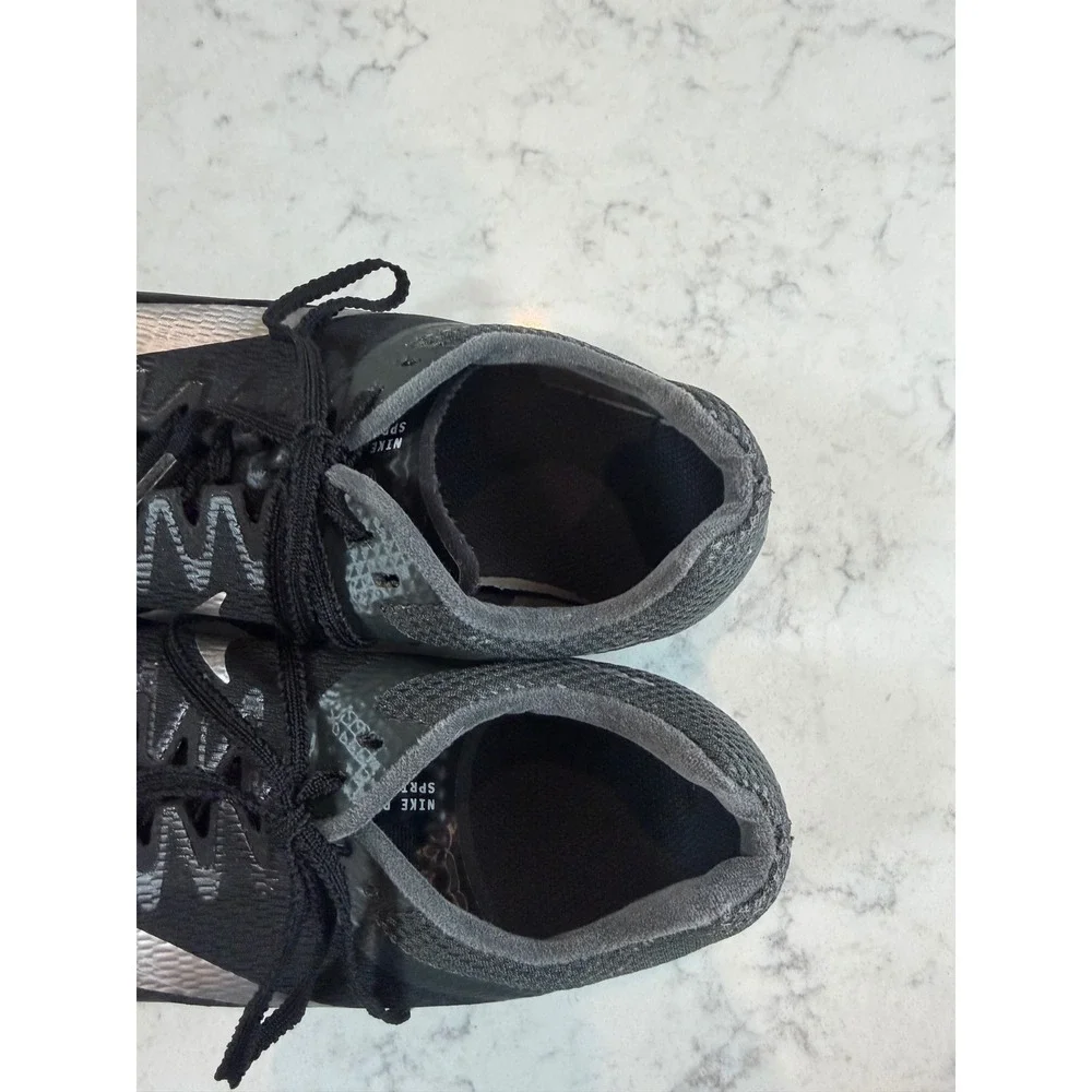 Nike Rival Sprint Track Field Spikes Black Silver FZ9663-001 Mens 6.5 Womens 8